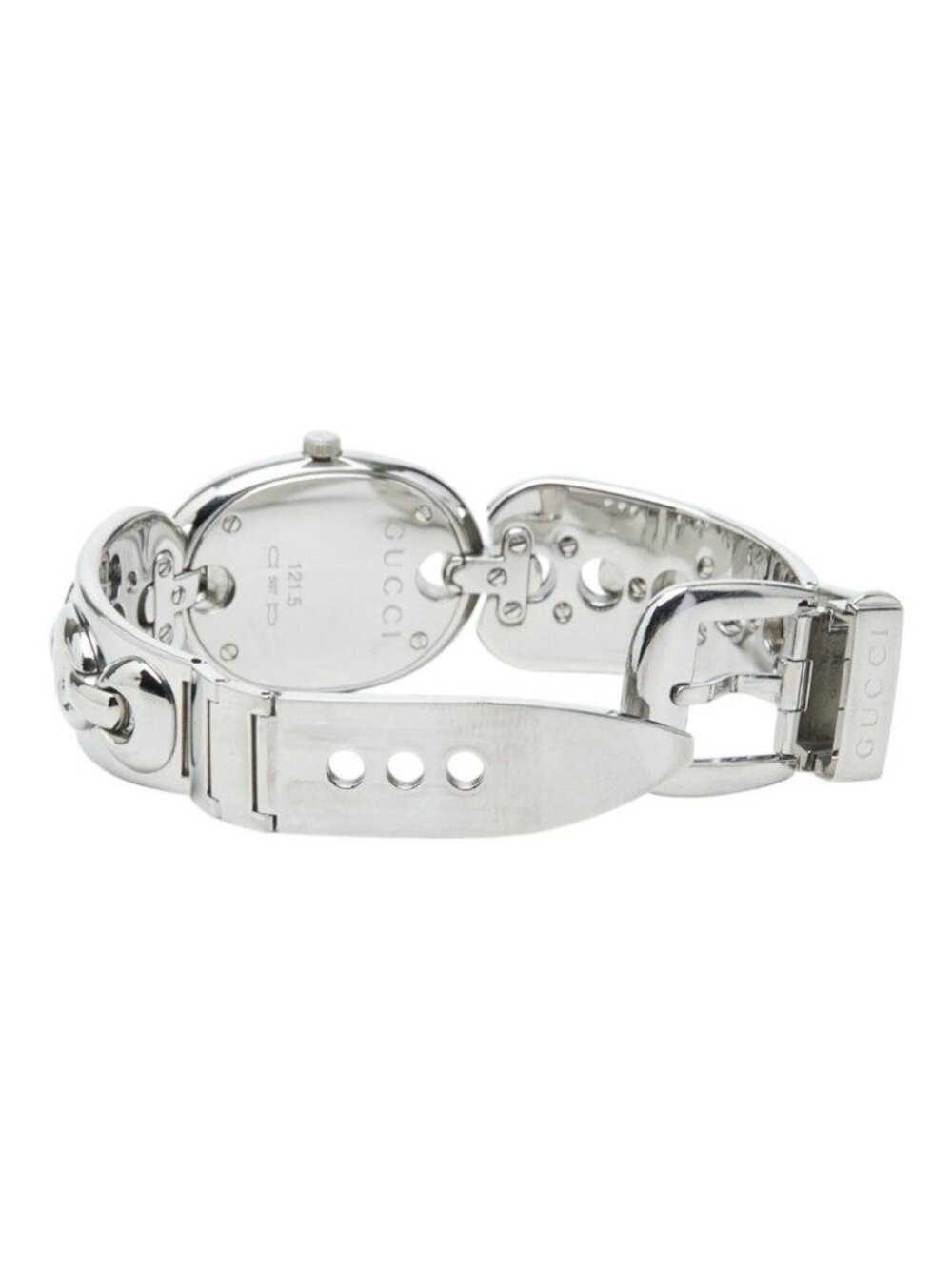 Gucci Watch 121.5 Pink Shell Silver Stainless Steel - Picture 5 of 9